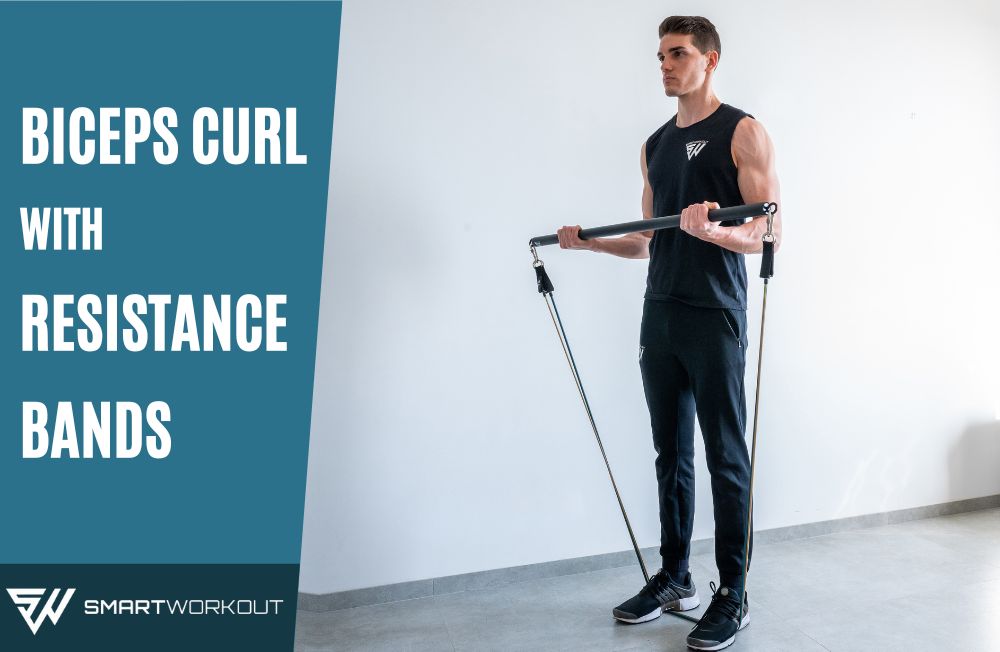 Biceps Curl with resistance bands
