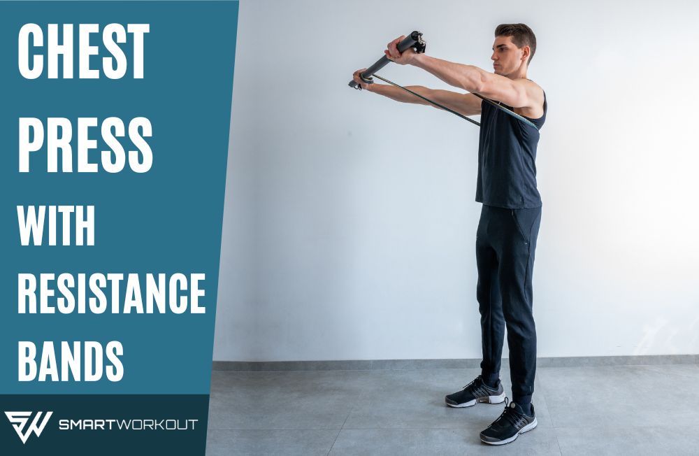 Chest Press with resistance bands