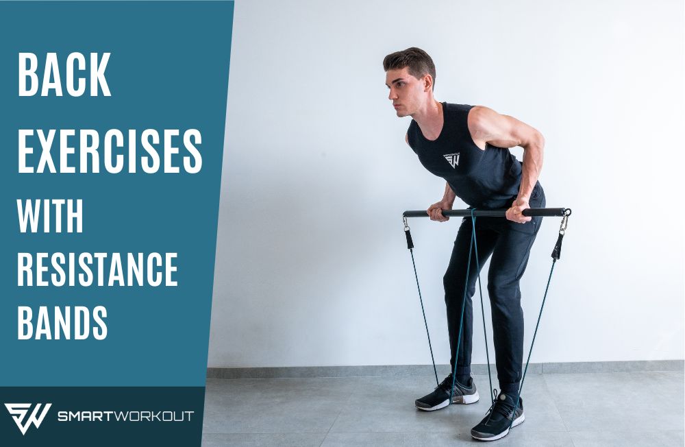 Back exercises with resistance bands