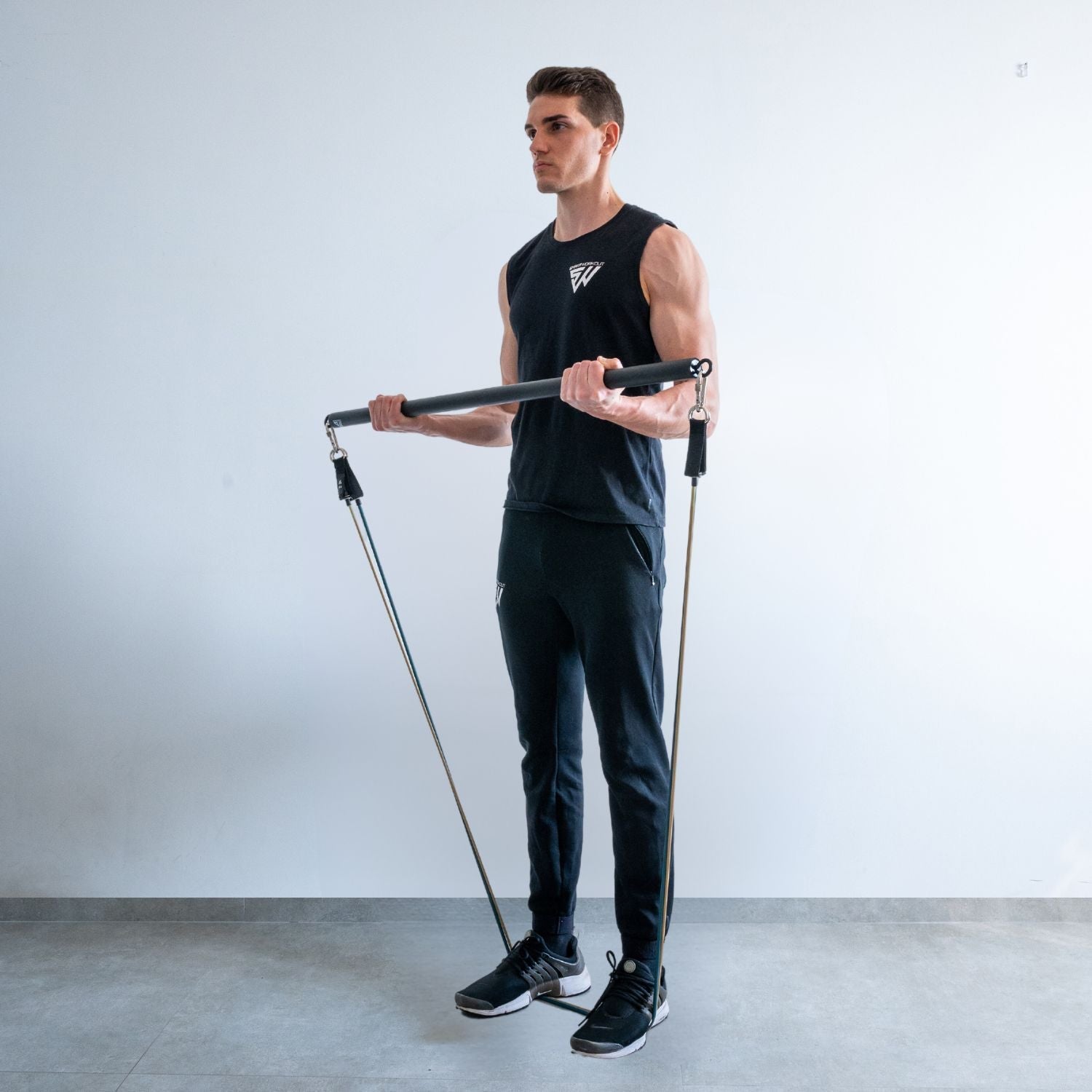 Arm exercises with resistance bands